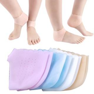 1 / 2 Đôi Vớ Gót Chân Dưỡng Ẩm Chống Nứt Nẻ Chăm Sóc Da