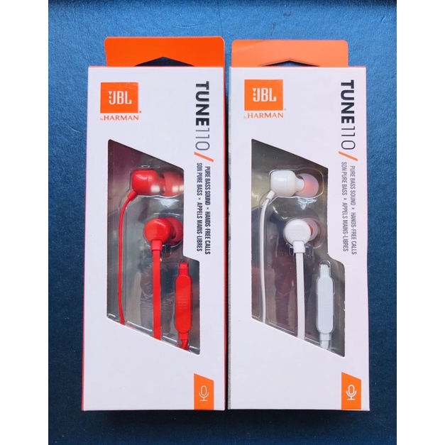 Tai nghe nhét tai EP JBL Tune 110  - Hàng Chính Hãng