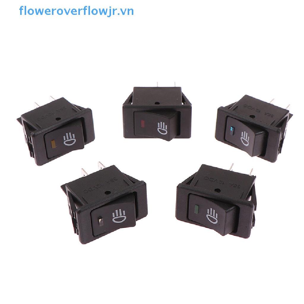 1 Công Tắc Đèn LED Sương Mù 4Pin 12V 35A Thông Dụng Cho Bảng Điều Khiển Xe Hơi