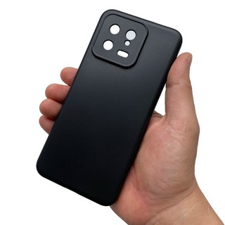 Ốp lưng dẻo màu đen chống bẩn cho Xiaomi  Mi 13, Mi 13 Pro bảo vệ cụm camera siêu bền đẹp