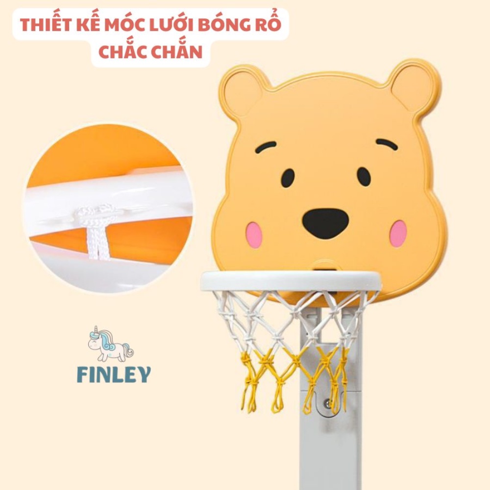 Bộ Đồ Chơi Vận Động Trẻ Em Tích Hợp 5in1 Cao Cấp Hoạt Hình Gấu Pooh Finley Cho Bé