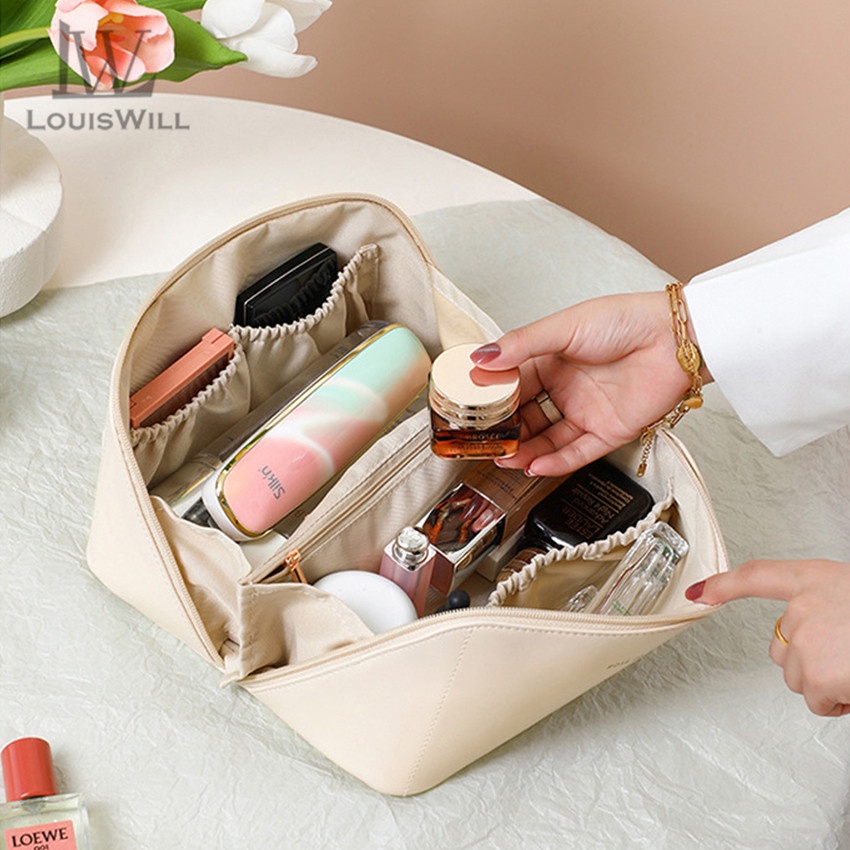 Túi Đựng Mỹ Phẩm Chống Nước LOUISWILL Từ Da PU Jichs THước Xách Tay Thích Hợp Cho DU Lịch