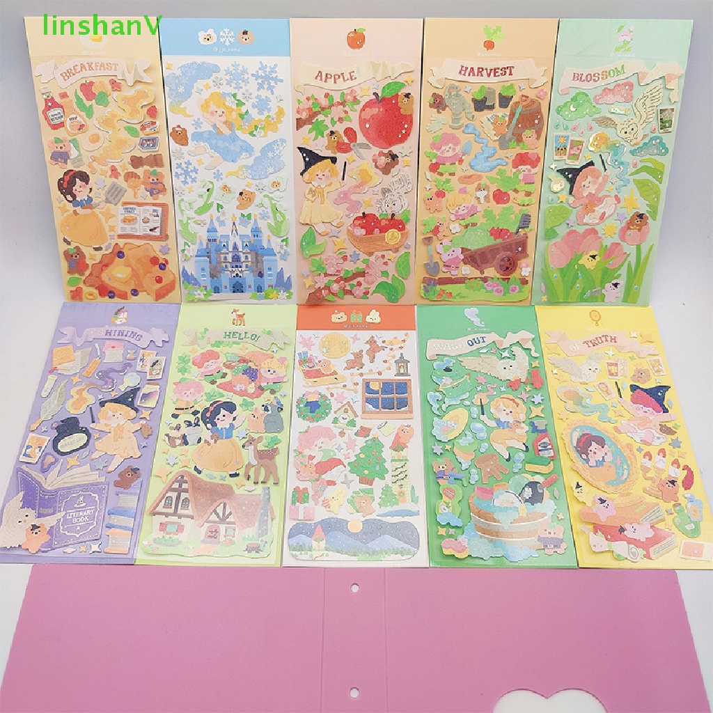 Hình Dán Chủ Đề Cổ Tích Đáng Yêu Trang Trí Sổ Lưu Niệm Tạp Chí Ngôi Làng Sao Chasing Album Mới
