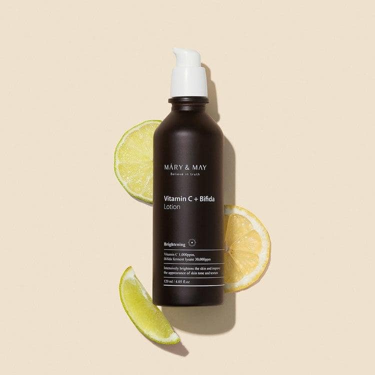 Sữa Dưỡng Làm Mềm, Sáng Da Mary&May Vitamine C + Bifida Lotion 120ml