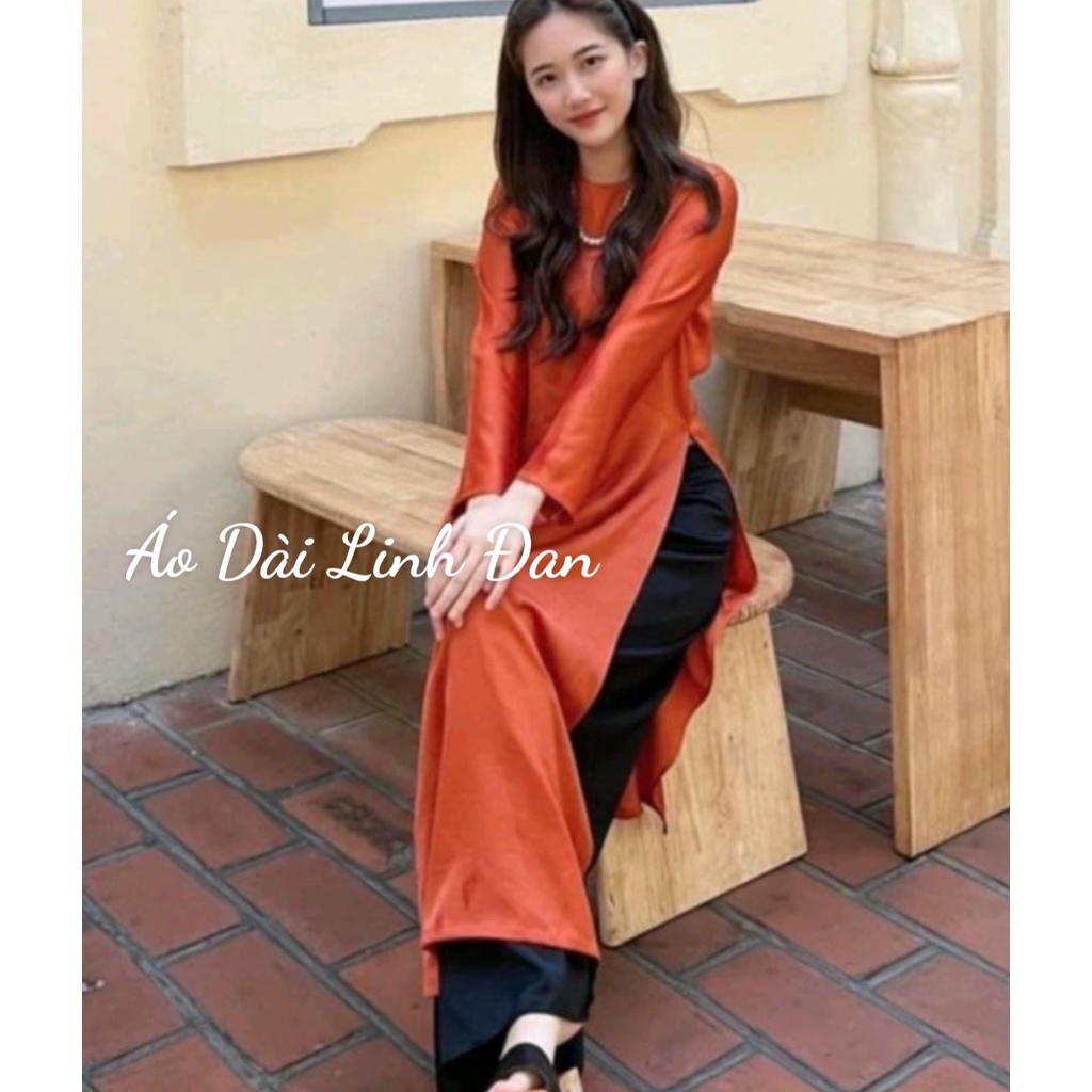 Áo dài dáng xưa đủ màu, áo dài suông cách tân hiện đại - Áo Dài Linh Đan