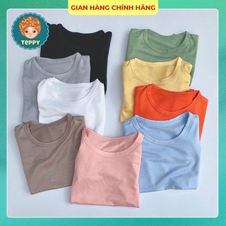 Áo thun trơn basic tay ngắn cho bé trai, bé gái