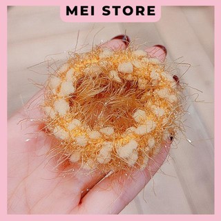 Thun Cột Tóc Lông Xù Kim Tuyến