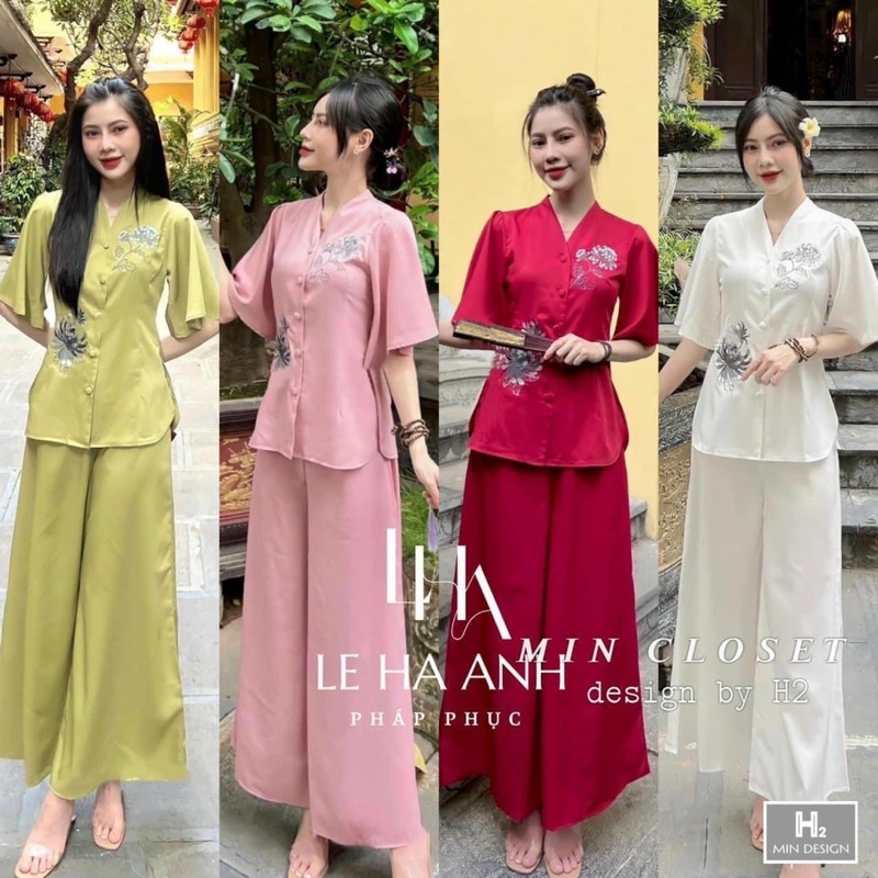 BỘ PHẬT TỬ THÊU HOA 4 MÀU