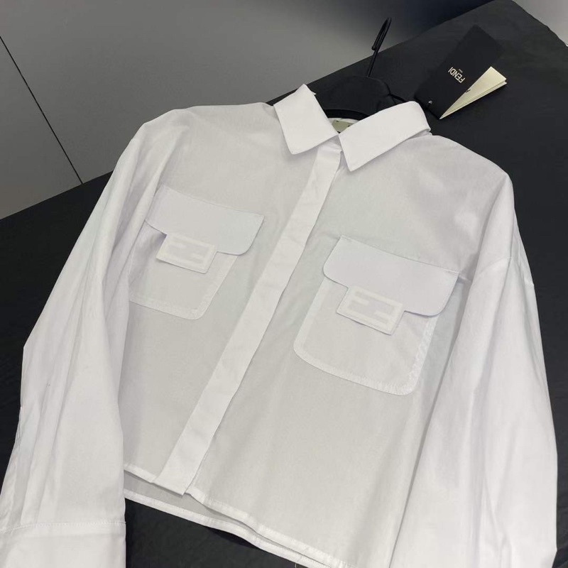 Áo sơ mi túi hộp fedi bản mới full tag