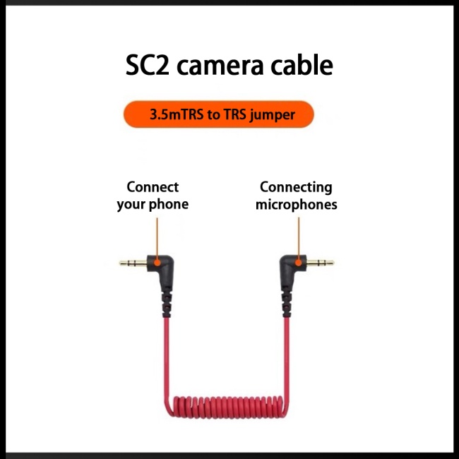 Cáp Chuyển Đổi Âm Thanh 3.5mm TRS Sang TRS Cho Rode Go2 Microphone Sc2 Điện Thoại