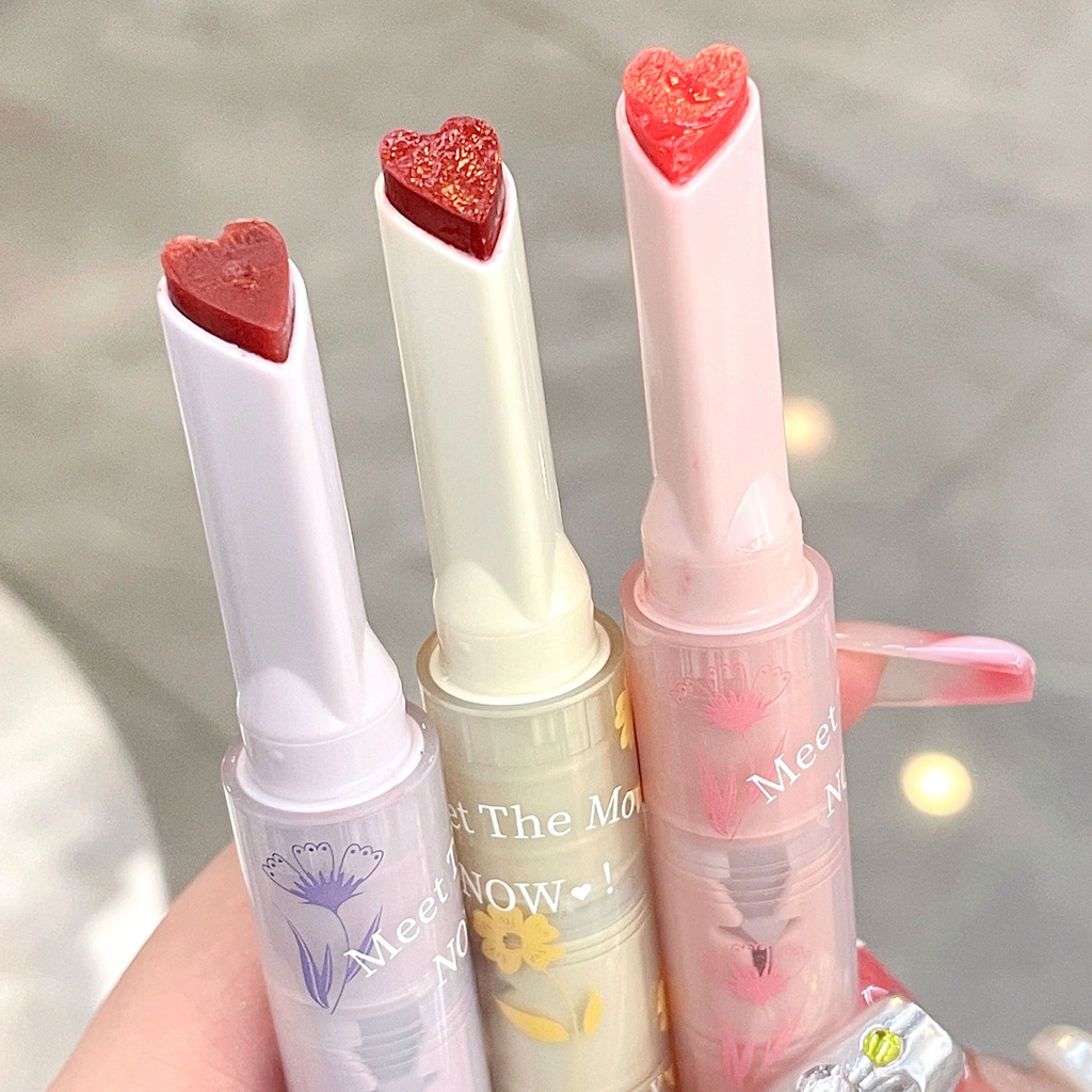 Son Môi Dưỡng Ẩm Chống Thấm Nước Không Dính Thành Cốc Không Phai Màu Thiết Kế Vỏ Họa Tiết Ngôn Ng