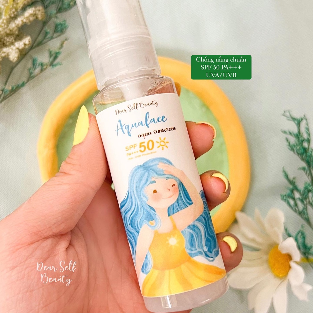 Kem chống nắng siêu cấp nước Aquaface SPF50 PA+++ - Dear Self Beauty