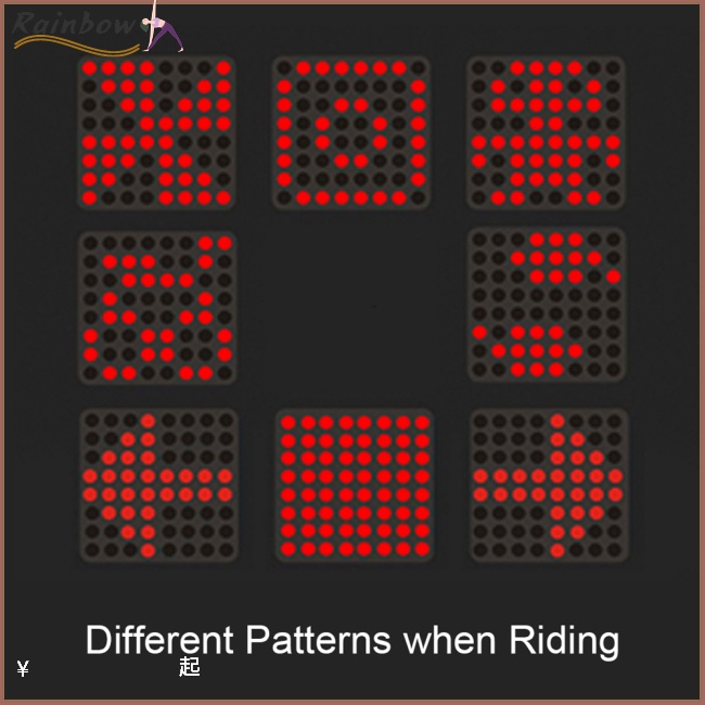 Đèn Led 64 Bóng Tự Động Gắn Đuôi Xe Đạp Có Thể Sạc Lại Bằng Cổng Usb