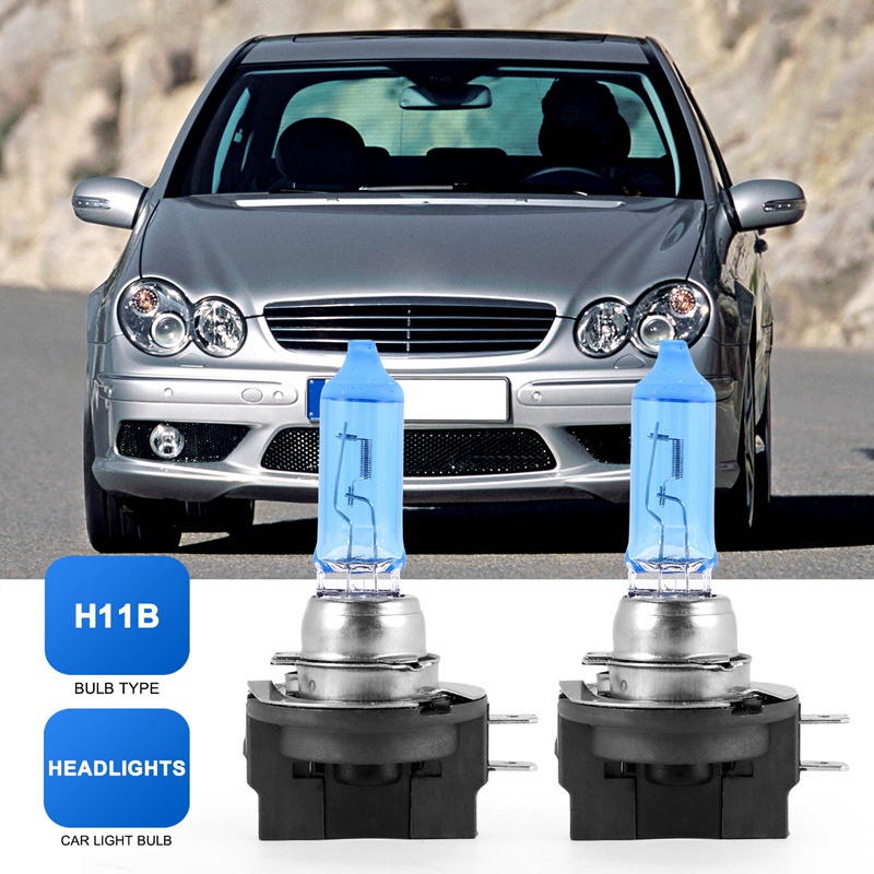 Bộ 2 Bóng Đèn Halogen H11B 55W 6000K DC12V Cho Xe Hơi