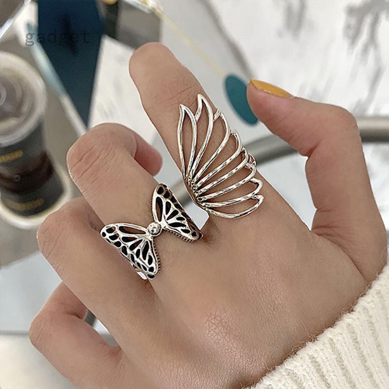 Nhẫn Bạc Hình Cánh Bướm Sáng Tạo Thời Trang Cho Nữ