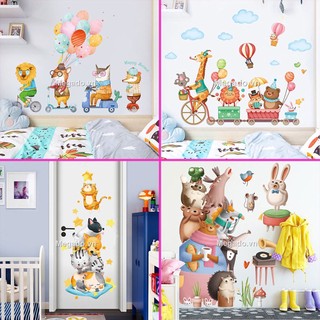 Decal dán tường cho bé hình con vật hoạt hình ngộ nghĩnh [AL0005]