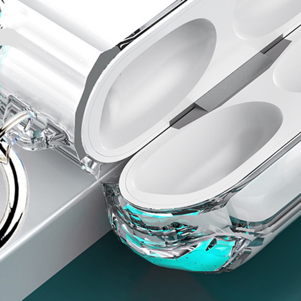 Vỏ bảo vệ hộp sạc tai nghe LENOVO trong suốt họa tiết hoa hướng dương chống rơi dễ tháo rời thích hợp cho AirPods Pro 3