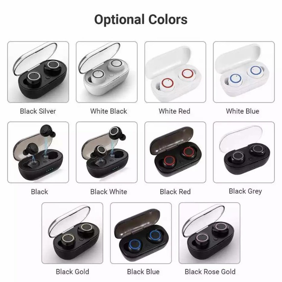✱BEST✱ Wireless Earbuds Mini In-Ear Wireless Touch Control Sport Stereo Bass Earphone