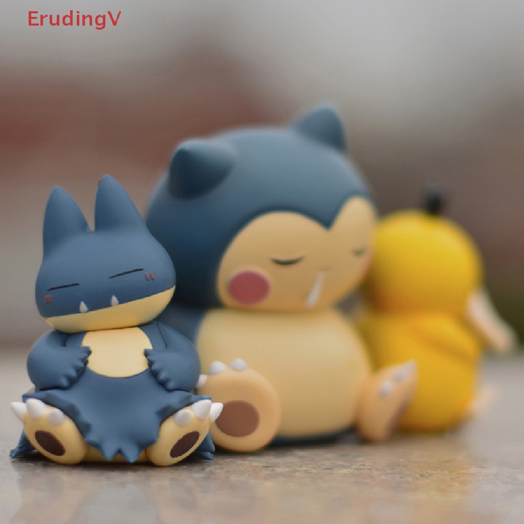[ErudingV] 1 Mô Hình Đồ Chơi Nhân Vật Pokemon Psyduck Bulbasaur Snorlax Bằng PVC Đáng Yêu