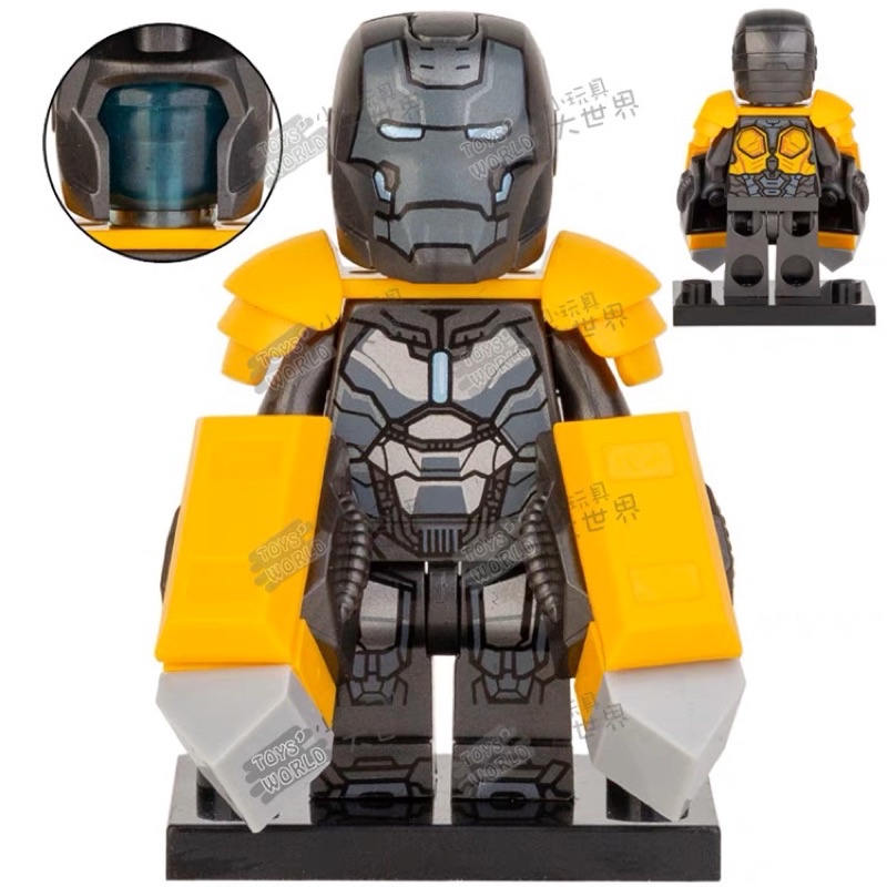 Đồ chơi lắp ráp Minifigures Marvel người sắt KM66029 - Mô hình nhân vật Iron Man War machine Whiplash