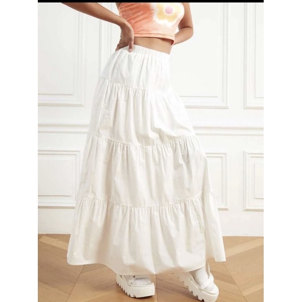 Chân váy bigsize 60-100kg / chân váy dài nhiều tầng bigsize dài 90cm