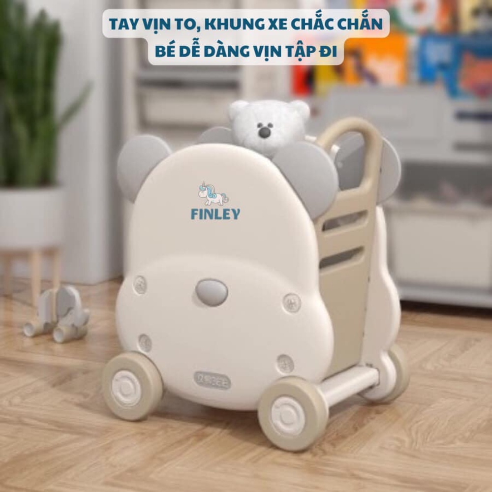 Xe Đẩy Đựng Đồ Chơi Hình Gấu Teddy Finley Đa Năng Cho Bé