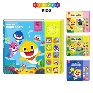 Sách nhạc baby shark pinkfong, sách âm thanh cho bé từ 1 tuổi - cleverkids