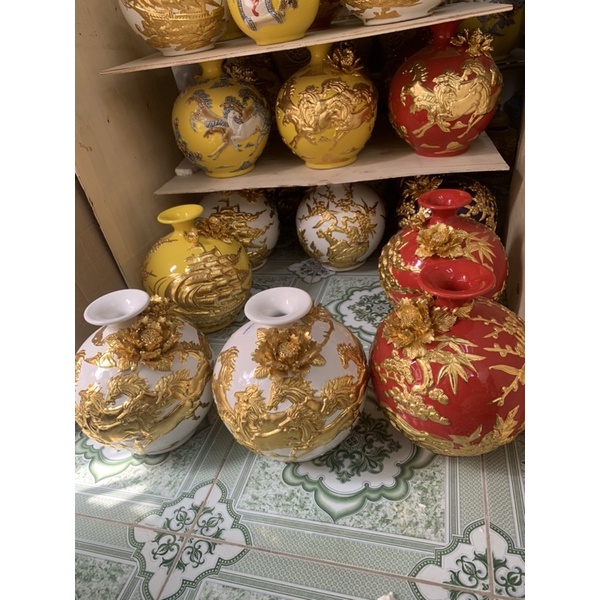 Hàng chuẩn,bình hút lộc phong thuỷ cao 21cm,27cm lọ cắm hoa bát tràng