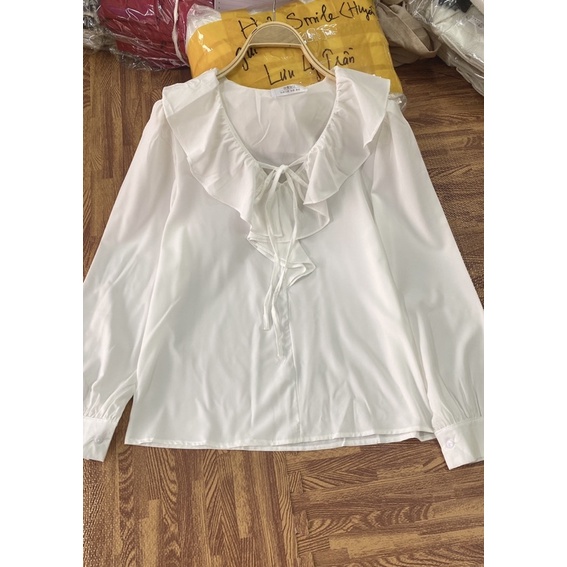 Sét sơmi cổ bèo +gile ziczac