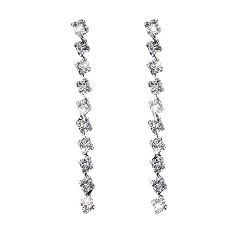 Bông Tai Mạ Bạc 925 Kiểu Tua Rua Đơn Giản Phong Cách Hàn Quốc Mới