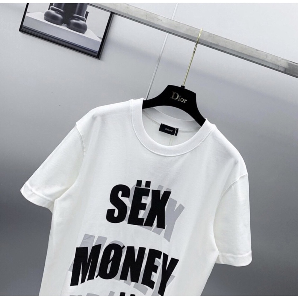 Áo Phông Sex Money Drug Chất Liệu Cotton Co Giãn 4 Chiều Hình In 5D - Áo From Dáng Unisex Nam Nữ