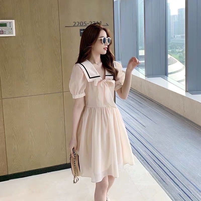 💥sỉ💥váy voan nơ cổ mẫu mới