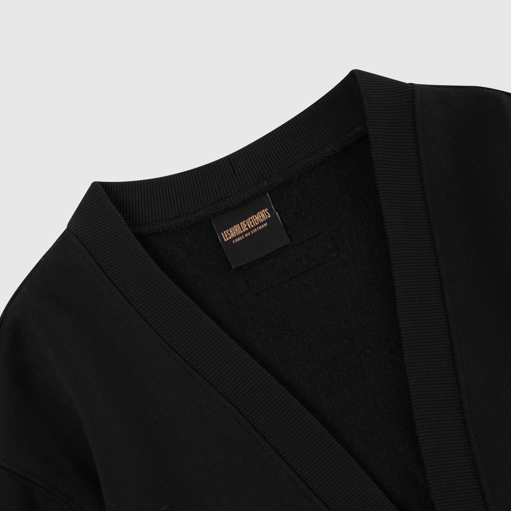 Áo khoác Cardigan Lesavril de Vetements Motifs Pockets Black