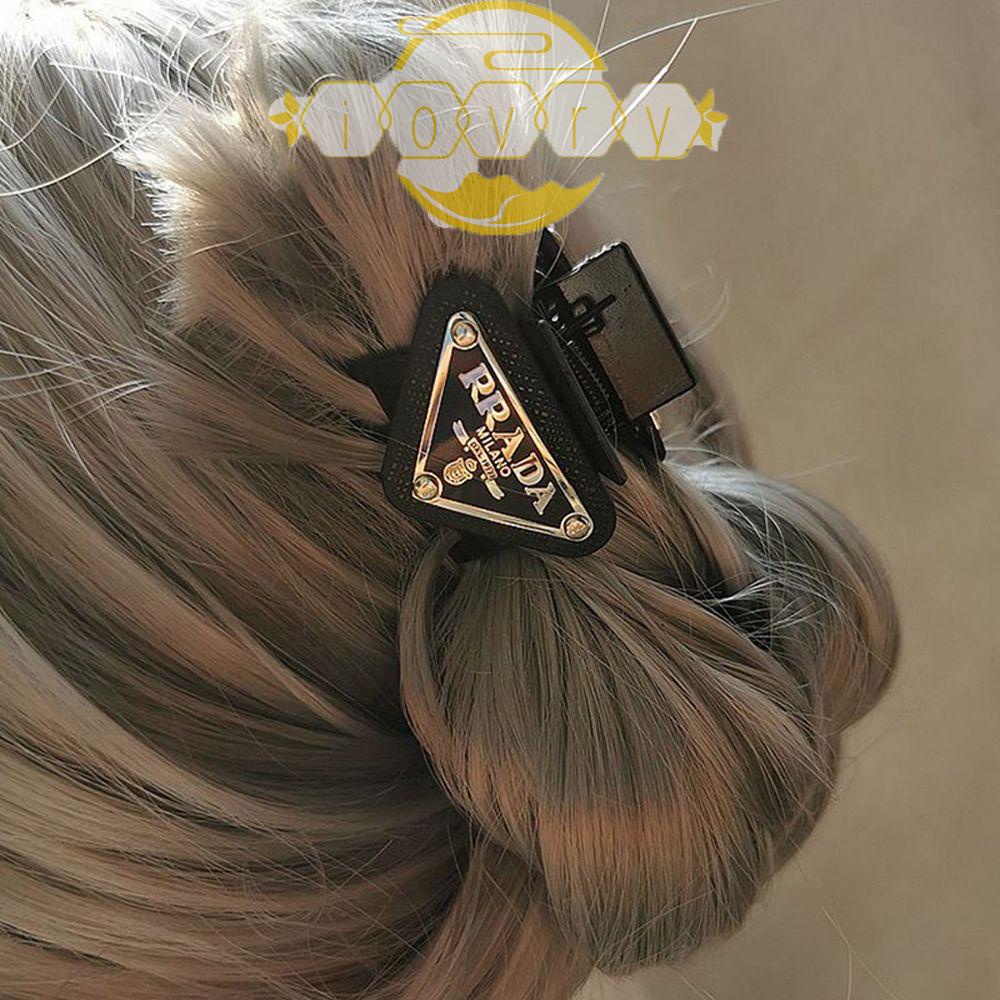 Kẹp Tóc Càng Cua Cố Định Đuôi Ngựa Hình Tam Giác Phong Cách Retro Sáng Tạo Cho Nữ