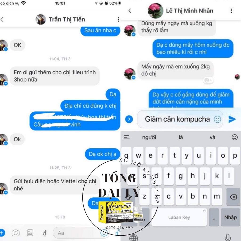 Trà viên Phan tả diệp mẫu mới chuyên cho cơ địa khó giảm