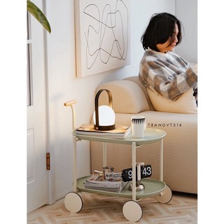 Xe đẩy 2 tầng, kệ đựng đồ 2 tầng có bánh xe