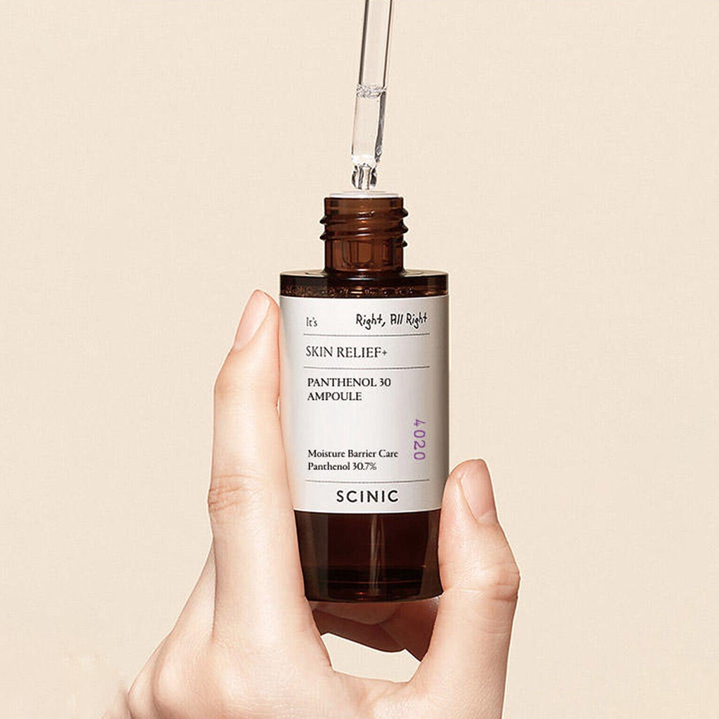 Line SERUM Phục Hồi Scinic Skin Relief+ Niacinamide 20 / Panthenol 30 / Oligo HA /Madecassoside Ampoule 30ml