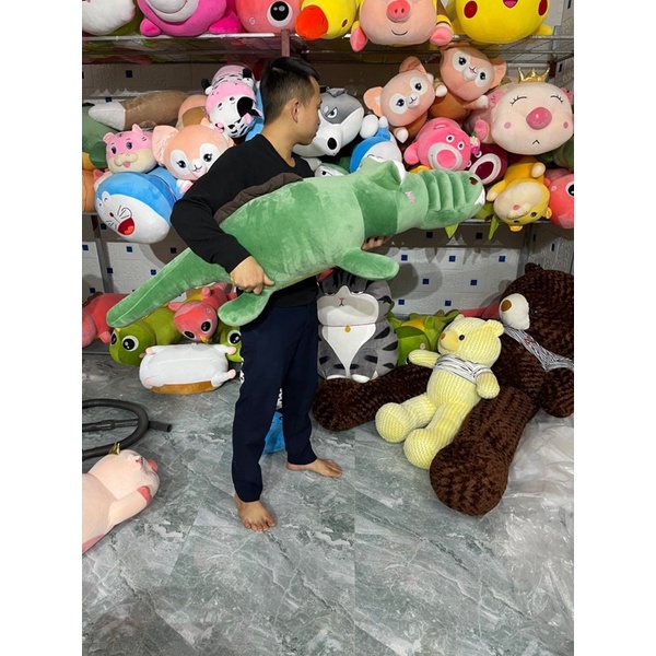 Gấu bông cá sấu mặt ngáo size 1m2