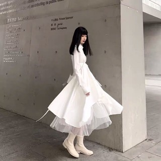 [ORDER+ẢNH THẬT] Đầm sơ mi trắng xoè cắt cách điệu siêu xinh - siêu chất ❤️