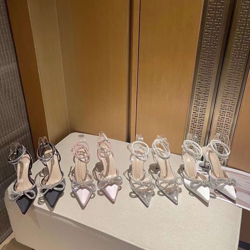 GÓT LỤA NHỌN QUAI QUẮN ĐÍNH ĐÁ - GÓT ĐI TIỆC HÀNG QUẢNG CHÂU XỊN ( G836 )