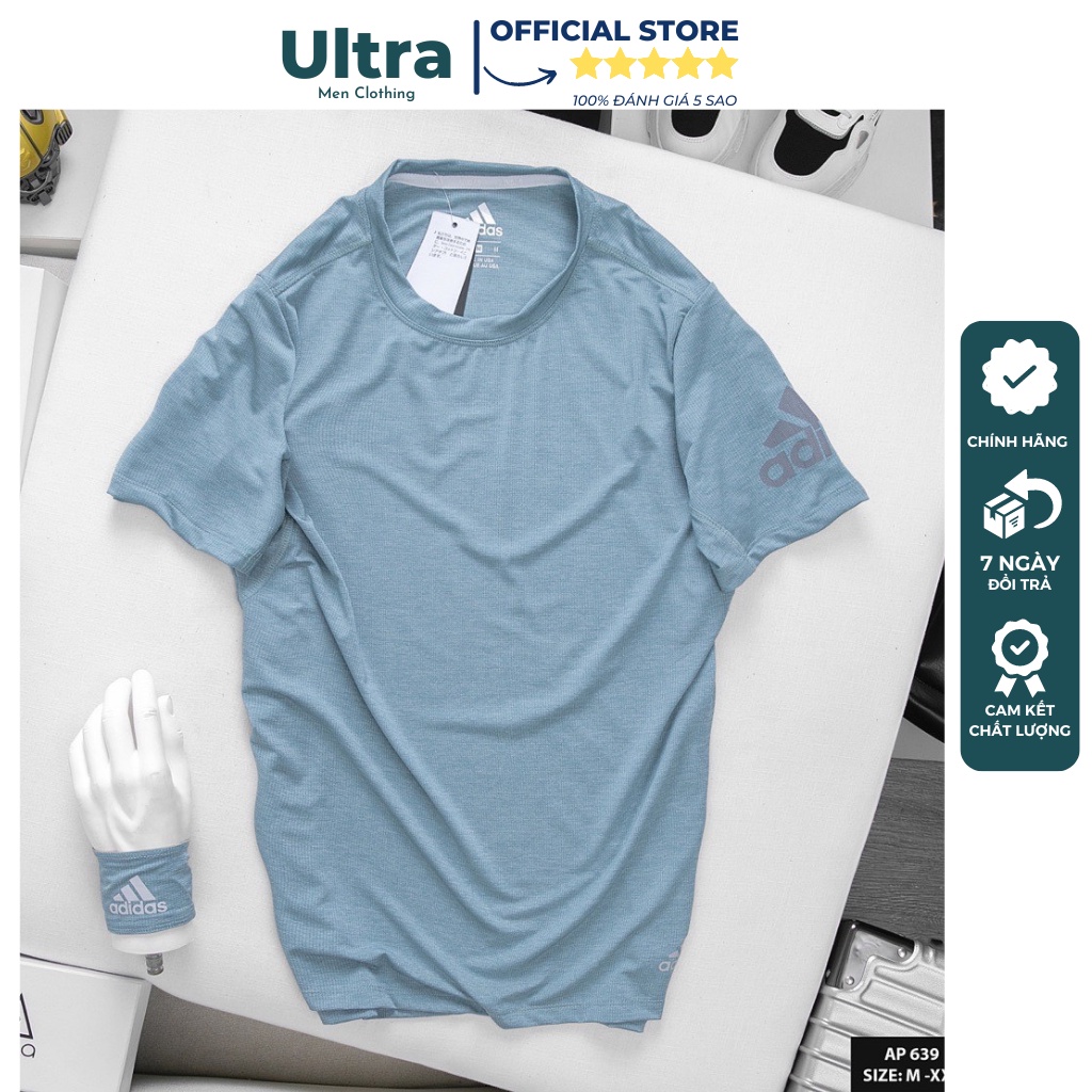 Áo nam Adidas thể thao thun lạnh cao cấp Hàng Hiệu Ultra Men UM639 Áo phông nam chất mát phom chuẩn bền đẹp nhiều màu
