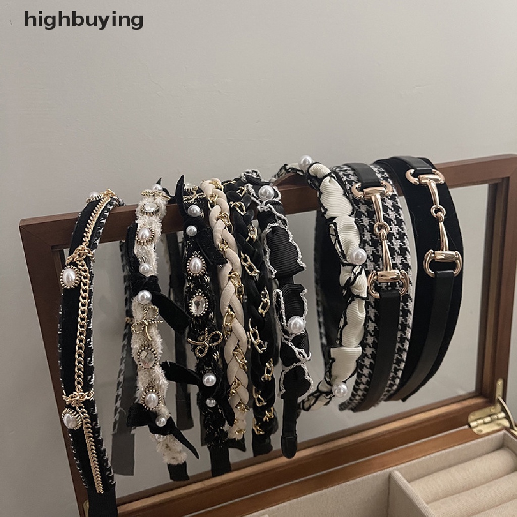 Hbvn Belle Băng Đô Cài Tóc Đính Ngọc Trai Cổ Điển Phụ Kiện Thiết Kế Cho Nữ