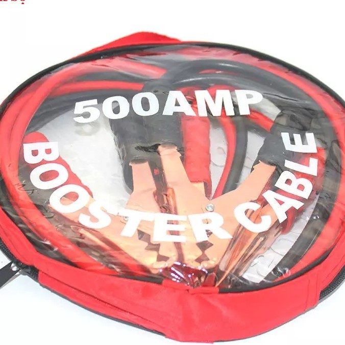 Dây câu bình ắc quy ô tô, Cáp kích nổ ắc qui ô tô 500amp, Kích Điện Ắc Quy Cứu Hộ Ô Tô 2,5 Mét