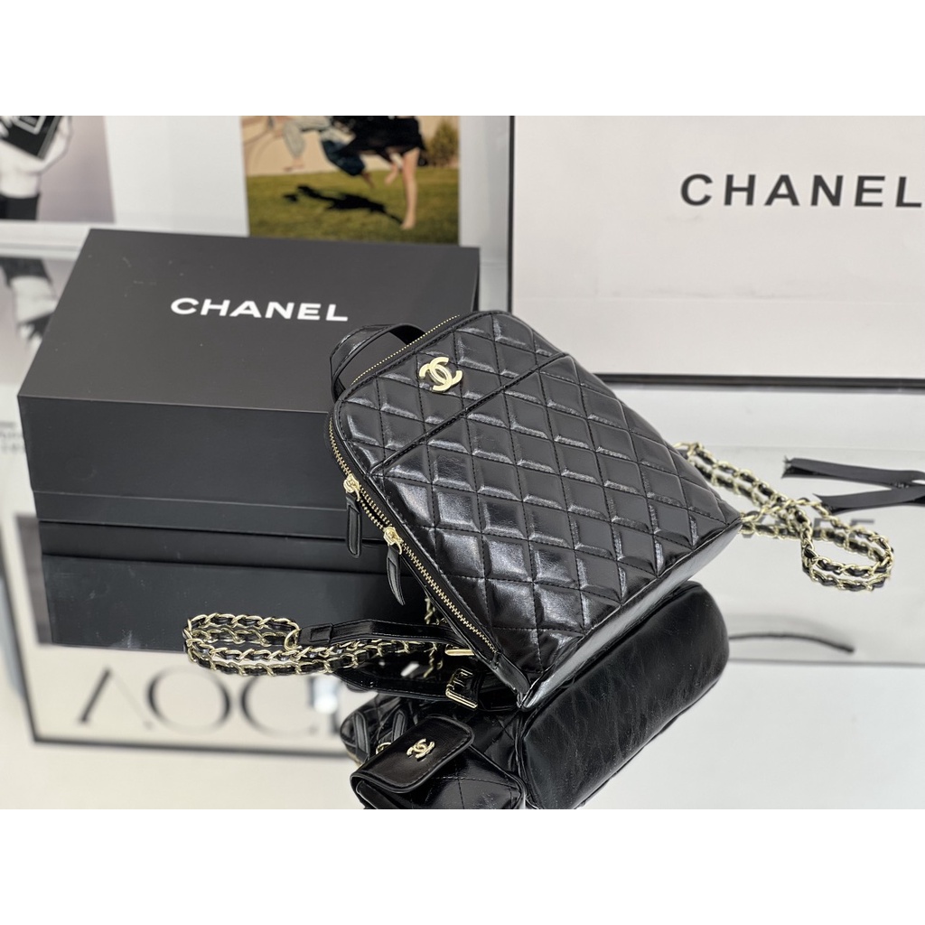 Balo chần trám 23A khóa kéo miệng CHẤT DA NHÁM, BÓNG LOẠI DA MỚI SIZE : 22 X 24cm FULLBOX VIP NAM CHÂM, TÚI VẢI , BILL