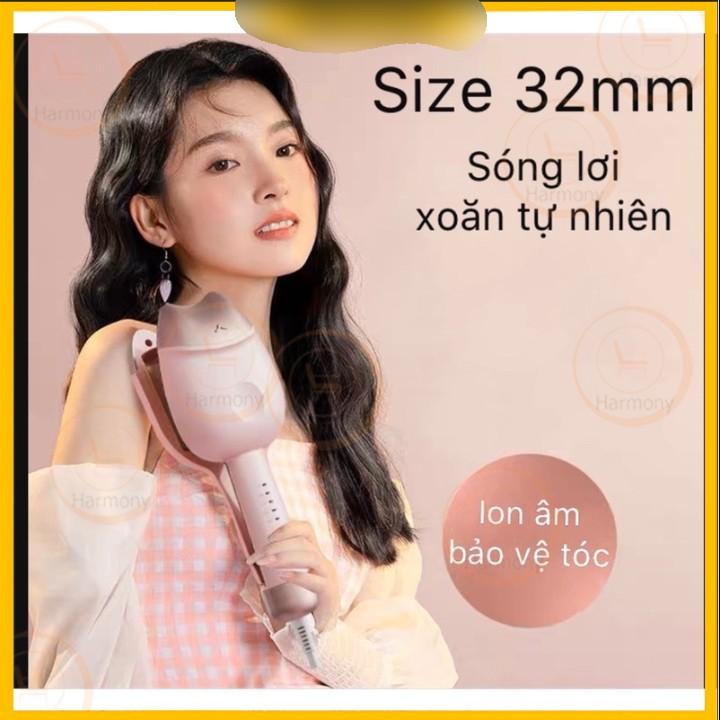 Máy bấm tóc hình móng vuốt mèo dễ thương , gợn sóng máy uốn tóc xoăn size 32mm