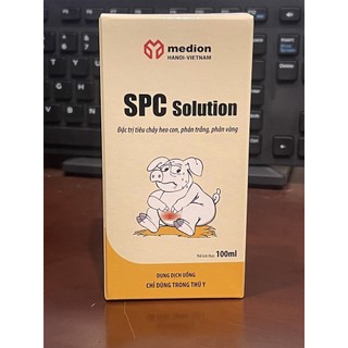 Xịt bơm tiêu chảy nặng SPC Solution [chai 100ml] Heo phân trắng, phân xanh, phần vàng.