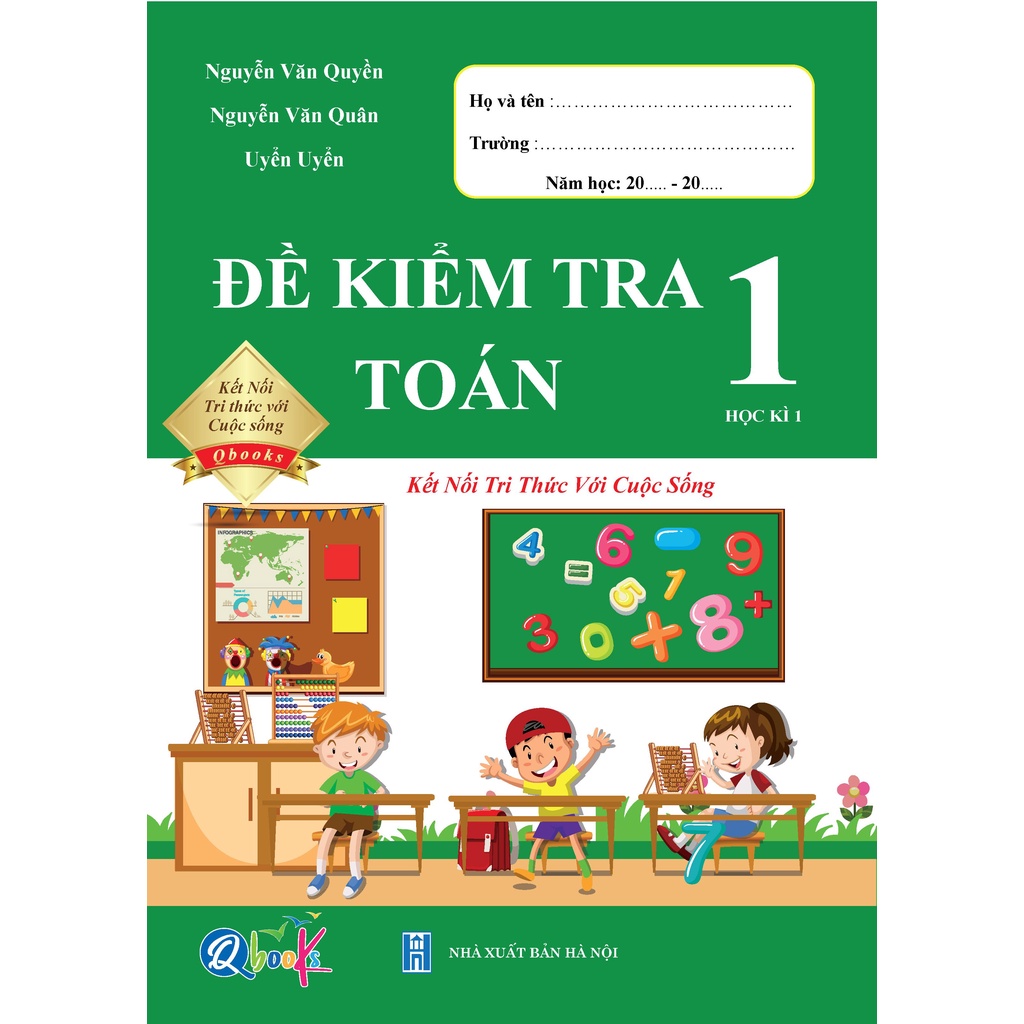 Sách - Combo Đề Kiểm Tra Toán và Tiềng Việt Lớp 1 - Kết Nối Tri Thức Với Cuộc Sống - Cả Năm (4 Cuốn)