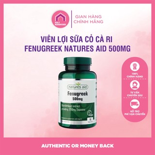 Viên Lợi Sữa Cỏ Cà Ri - Fenugreek 500mg Anh