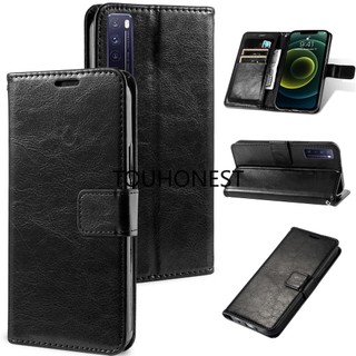 Ốp điện thoại da nắp gập bảo vệ casing huawei p30 lite case huawei y7a case huawei nova 10 se case huawei nova y61 case huawei nova 3 case huawei nova 3i case huawei nova 7 case flip leather wallet card stand holder 360 full cover phone case with rope
