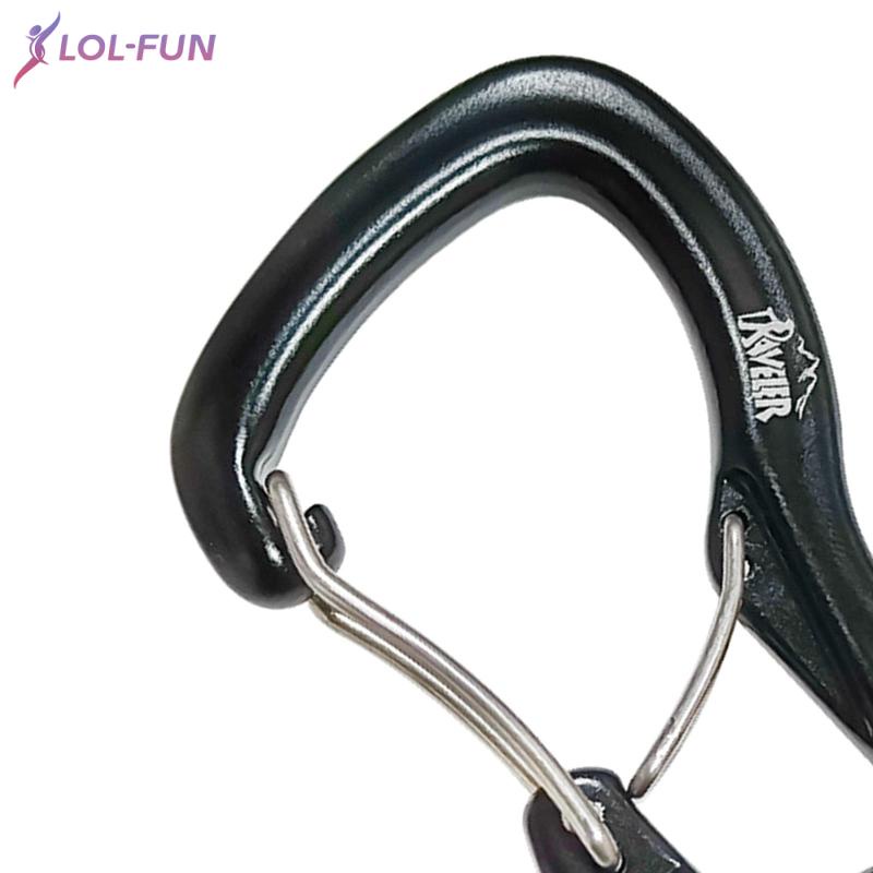 Móc khóa dây đôi IUIU 8kN bằng thép co giãn gọn nhẹ đa năng cho leo núi